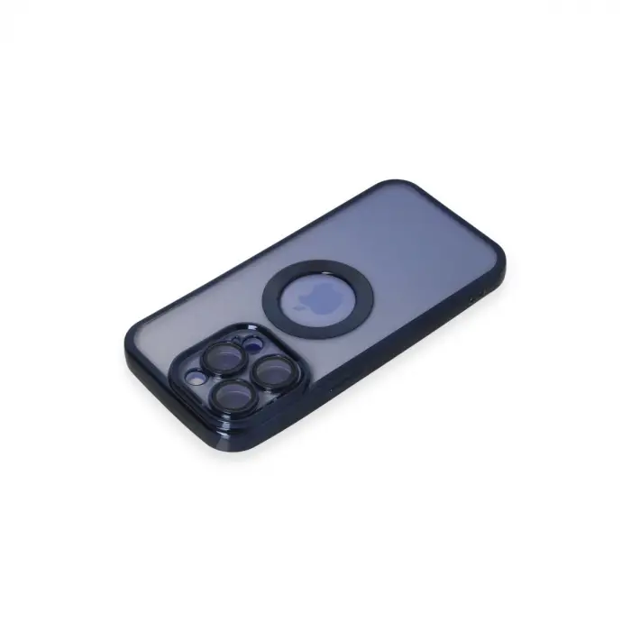 İphone 15 Pro Max Kılıf Slot Silikon - Lacivert