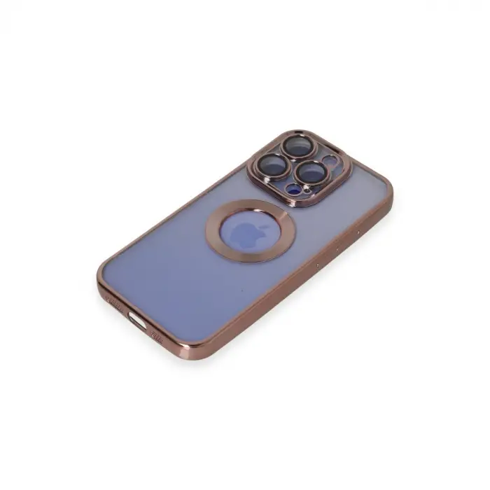 İphone 15 Pro Max Kılıf Slot Silikon - Rose Gold