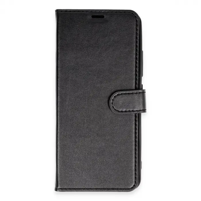 İphone 15 Pro Max Kılıf Trend S Plus Kapaklı Kılıf - Siyah