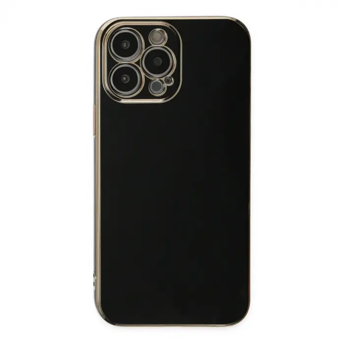 İphone 15 Pro Max Kılıf Volet Silikon - Siyah