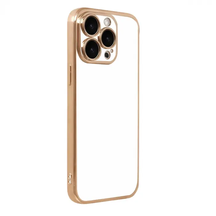 İphone 15 Pro Max Razer Lensli Silikon - Gold