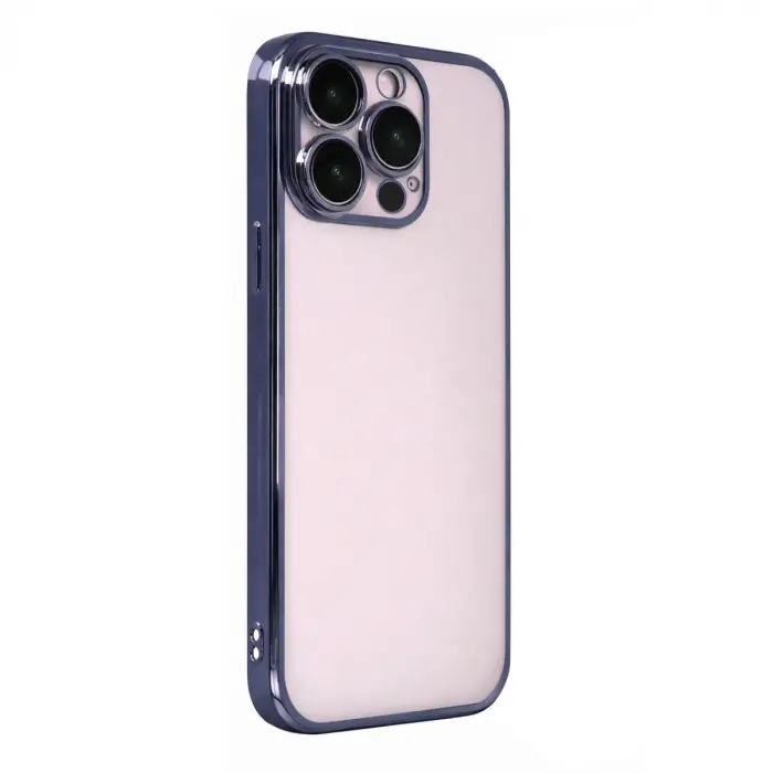 İphone 15 Pro Max Razer Lensli Silikon - Lacivert