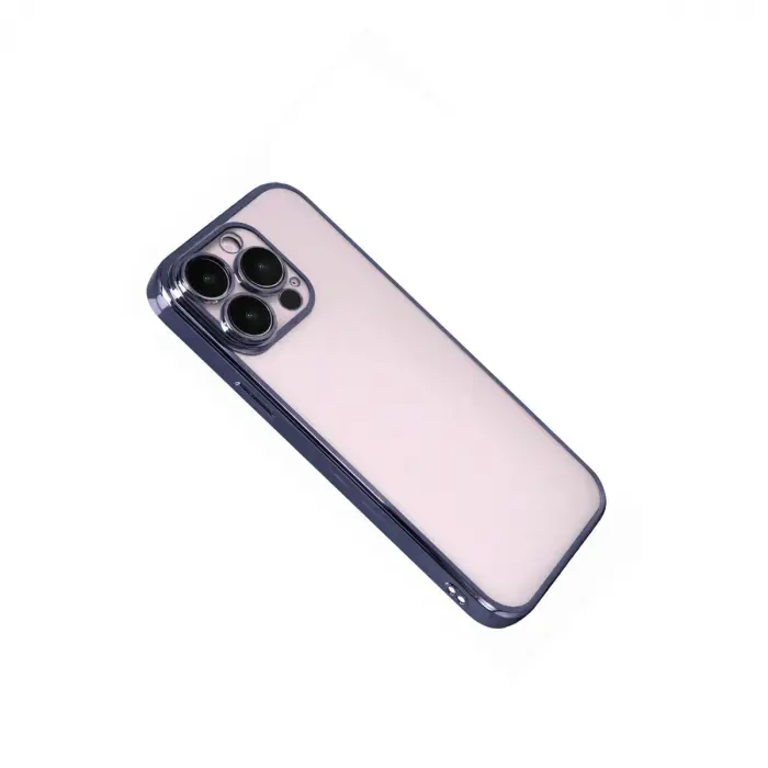 İphone 15 Pro Max Razer Lensli Silikon - Lacivert