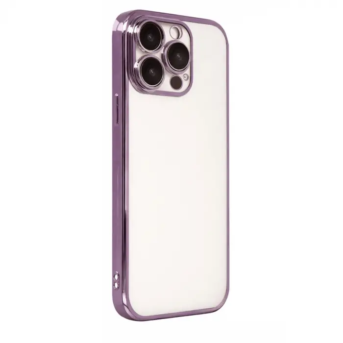 İphone 15 Pro Max Razer Lensli Silikon - Mor