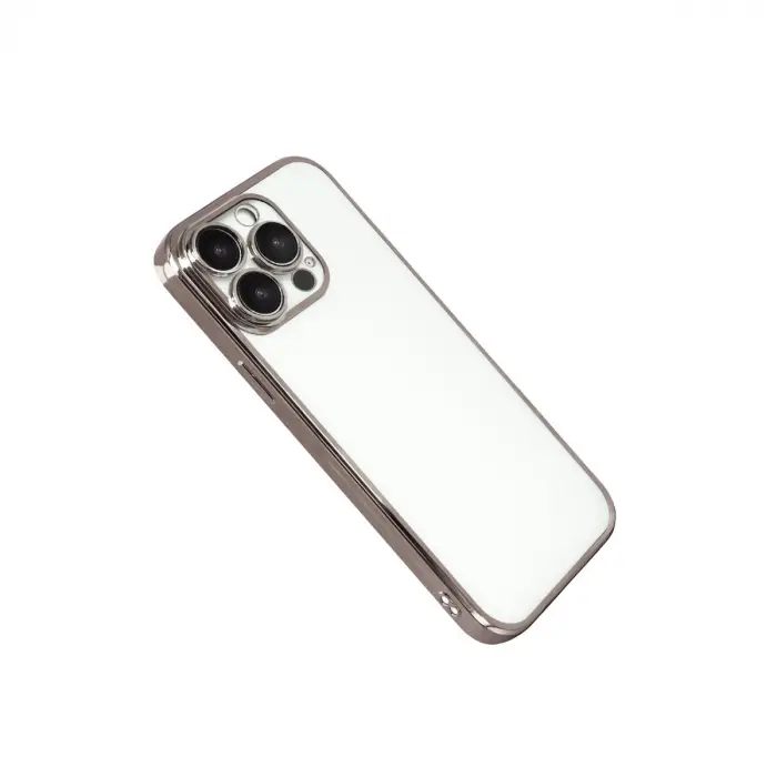 İphone 15 Pro Max Razer Lensli Silikon - Titan Gri