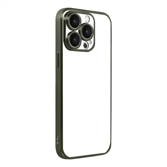 İphone 15 Pro Max Razer Lensli Silikon - Yeşil