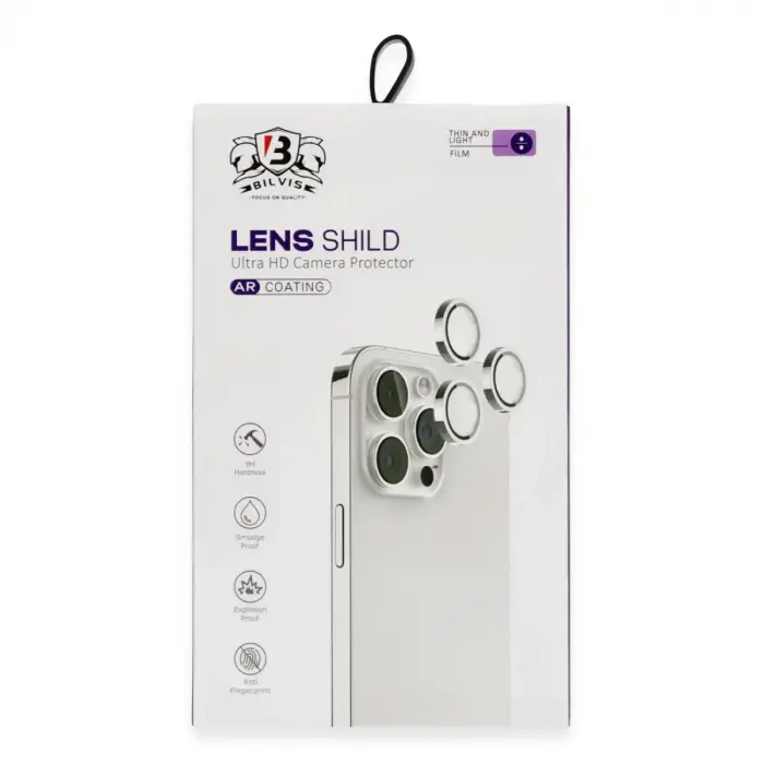 İphone 16 Bilvis Titan Kamera Lens - Gümüş