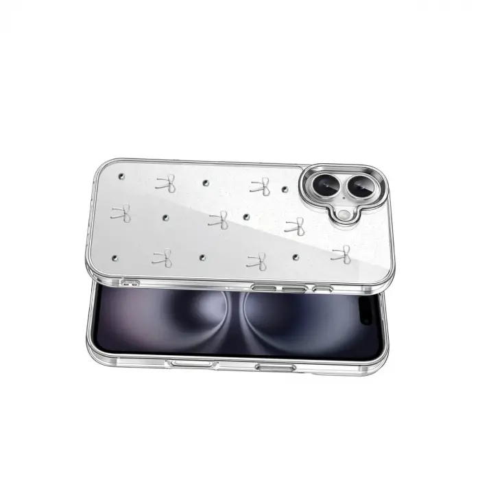 İphone 16 Fiyonk Desenli Kapak - Desen 5