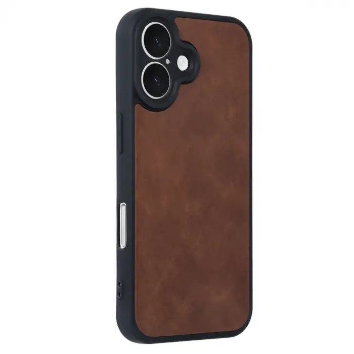 İphone 16 Kılıf Aras Deri Kapak - Taba