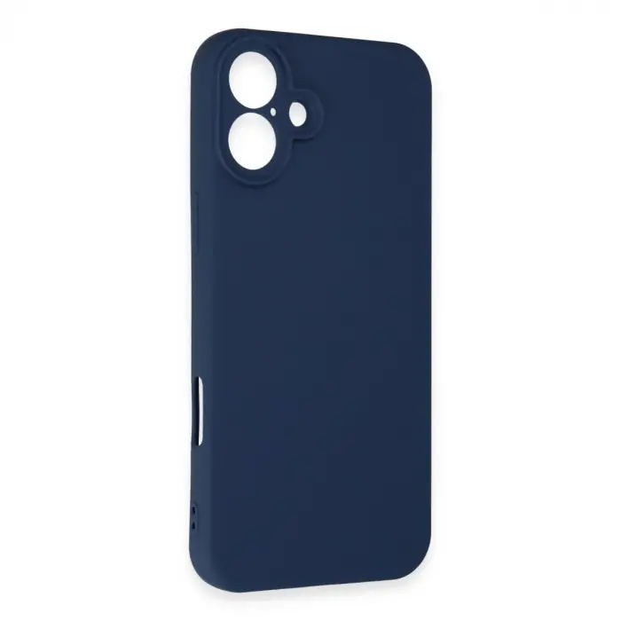 İphone 16 Kılıf First Silikon - Lacivert