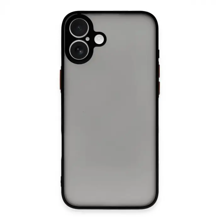 İphone 16 Kılıf Montreal Silikon Kapak - Siyah