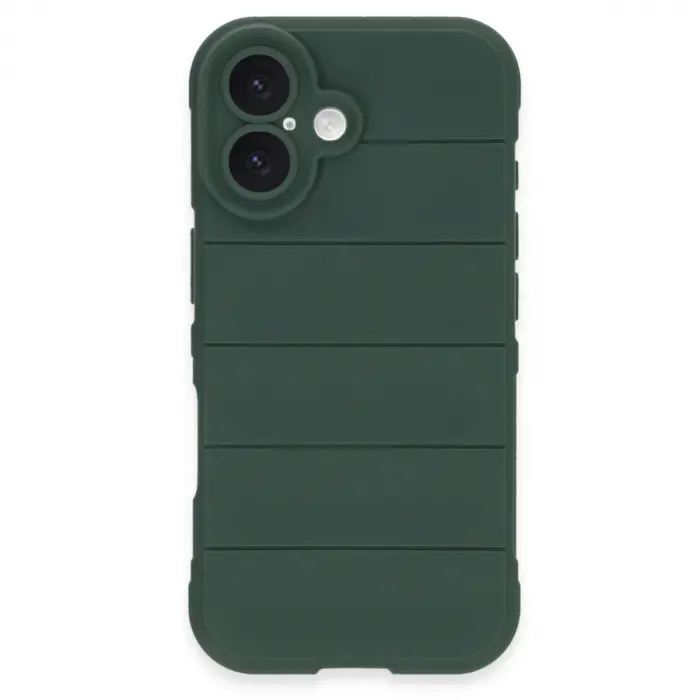 İphone 16 Kılıf Optimum Silikon - Koyu Yeşil