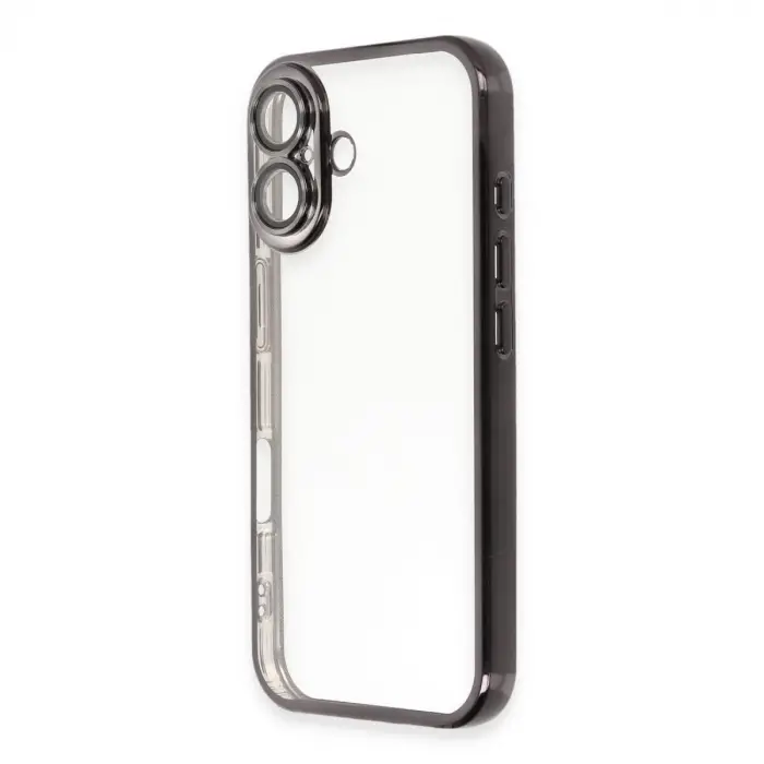 İphone 16 Kılıf Razer Lensli Silikon - Siyah