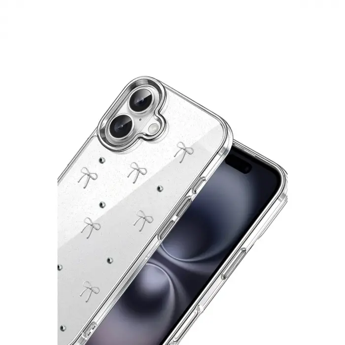 İphone 16 Plus Fiyonk Desenli Kapak - Desen 5