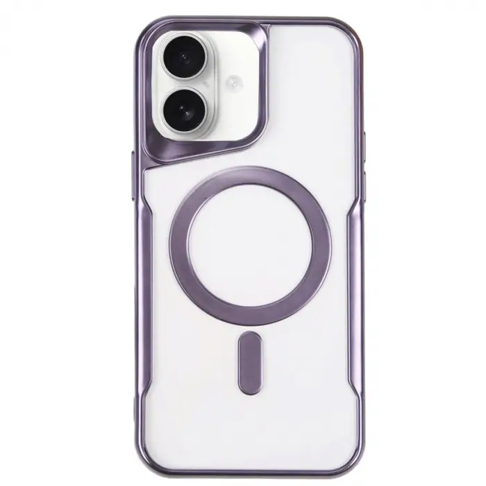 İphone 16 Plus Kılıf Boyi Magsafe Silikon Kapak - Derin Mor