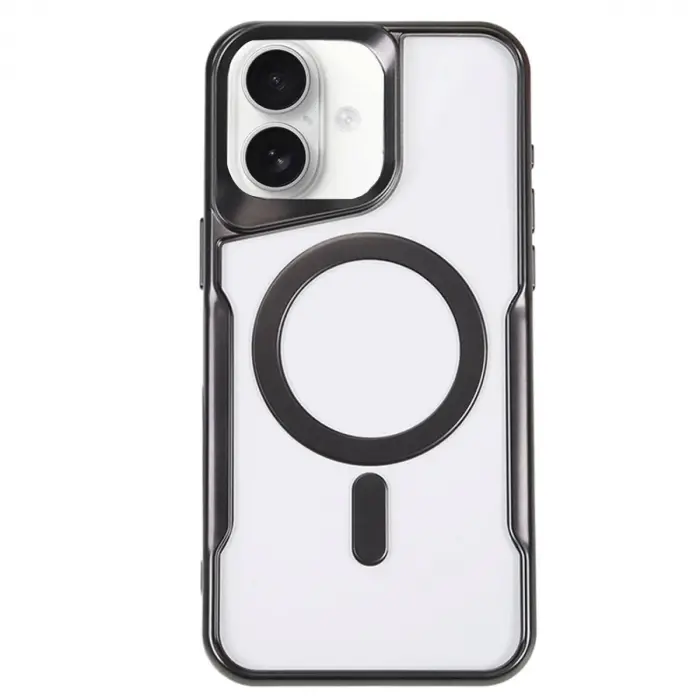 İphone 16 Plus Kılıf Boyi Magsafe Silikon Kapak - Siyah