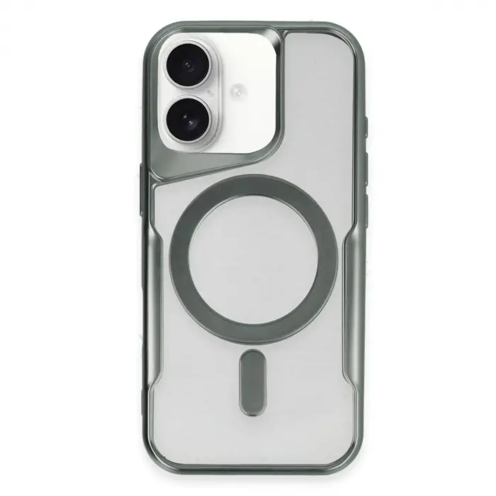 İphone 16 Plus Kılıf Boyi Magsafe Silikon Kapak - Yeşil