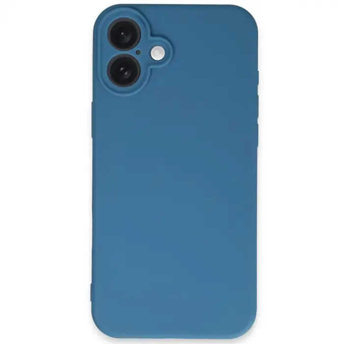 İphone 16 Plus Kılıf First Silikon - Mavi
