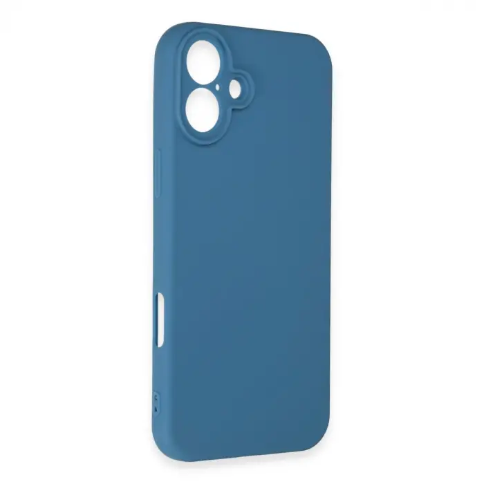İphone 16 Plus Kılıf First Silikon - Mavi