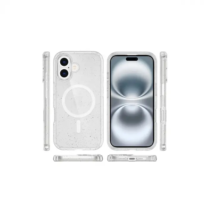 İphone 16 Plus Kılıf  Magsafe Kapak - Şeffaf