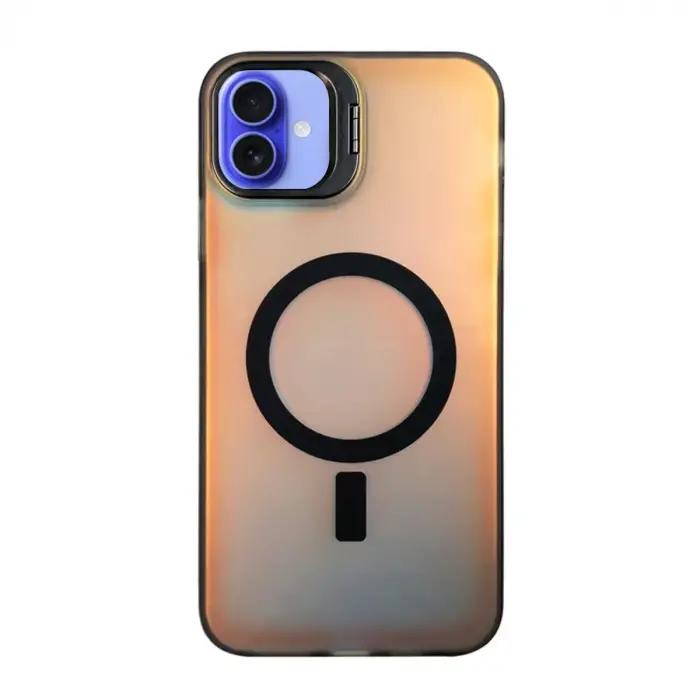 İphone 16 Plus Kılıf Primera Magsafe Standlı Kapak - Siyah