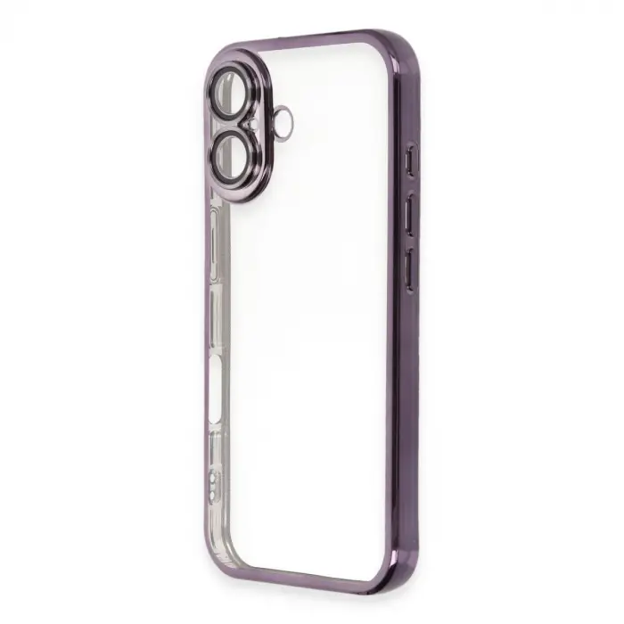 İphone 16 Plus Kılıf Razer Lensli Silikon - Mor