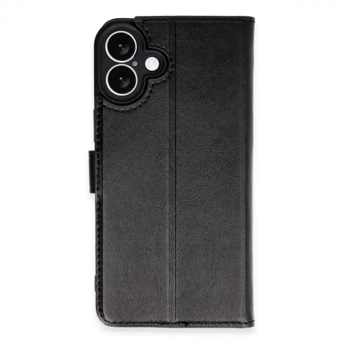 İphone 16 Plus Kılıf Trend S Plus Kapaklı Kılıf - Siyah