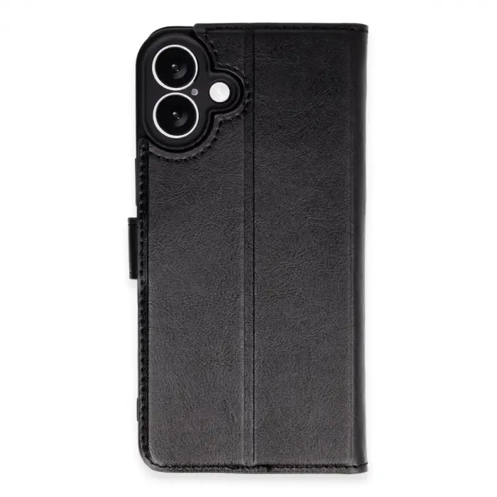 İphone 16 Plus Kılıf Trend S Plus Kapaklı Kılıf - Siyah