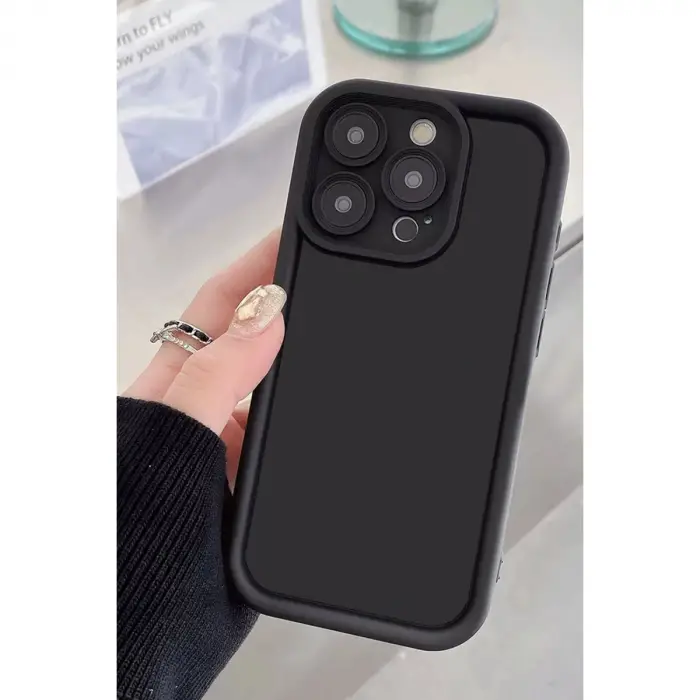 İphone 16 Pro Kılıf Viera Silikon - Siyah