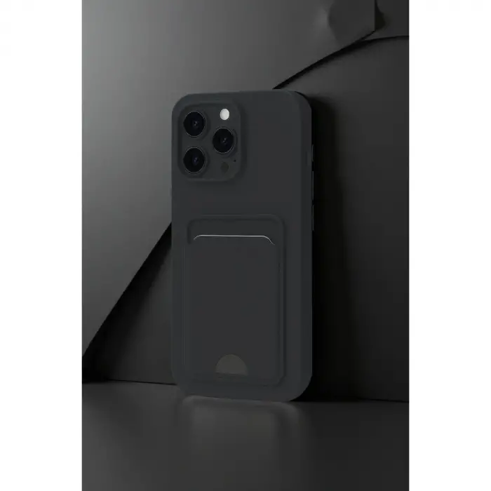 İphone 16 Pro Max Kılıf Kelvin Kartvizitli Silikon - Lila