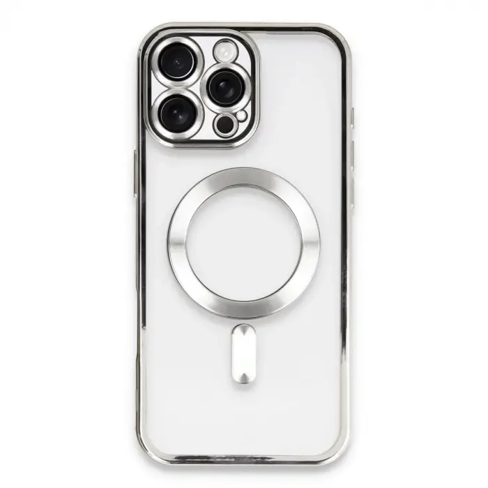 İphone 16 Pro Max Kılıf Kross Magneticsafe Kapak - Gümüş