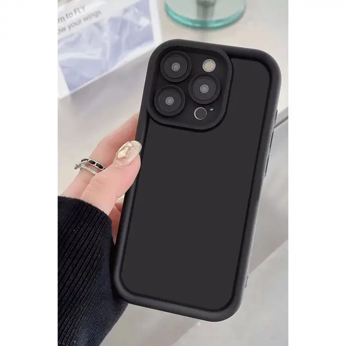 İphone 16 Pro Max Kılıf Viera Silikon - Siyah