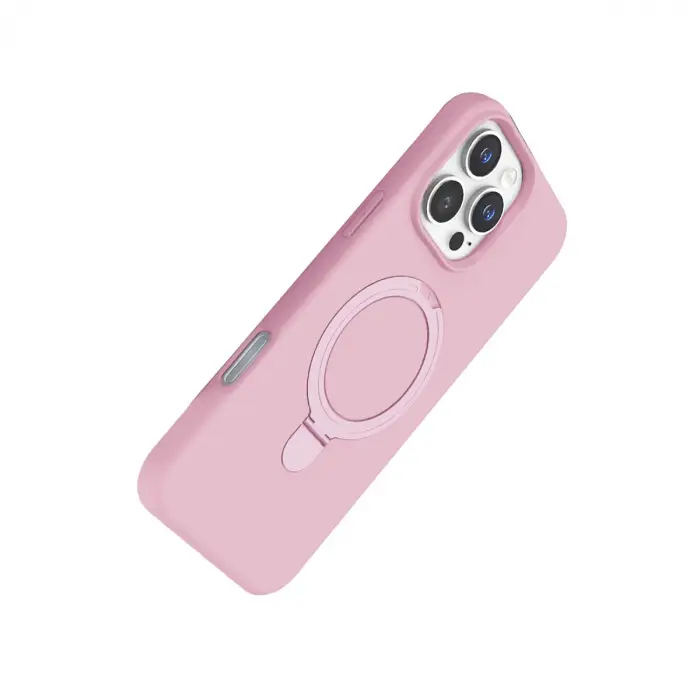 İphone 16 Pro Max Regal Magsafe Standlı Kapak - Açık Pembe