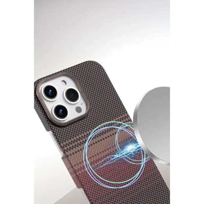 İphone 16 Pro Vega Magsafe Kapak - Çöl Titanyum