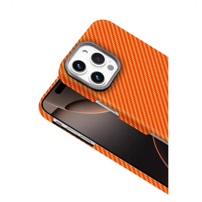 İphone 16 Pro Vega Magsafe Kapak - Turuncu