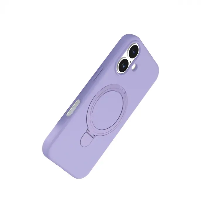 İphone 16 Regal Magsafe Standlı Kapak - Lila