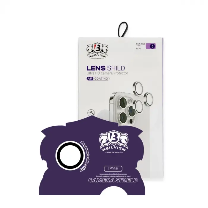 İphone 16e Bilvis Titan Kamera Lens - Beyaz