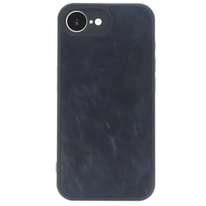 İphone 16e Kılıf Aras Deri Kapak - Lacivert