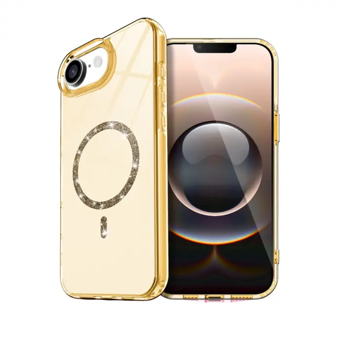 İphone 16e Live Diamond Magsafe Kapak - Sarı
