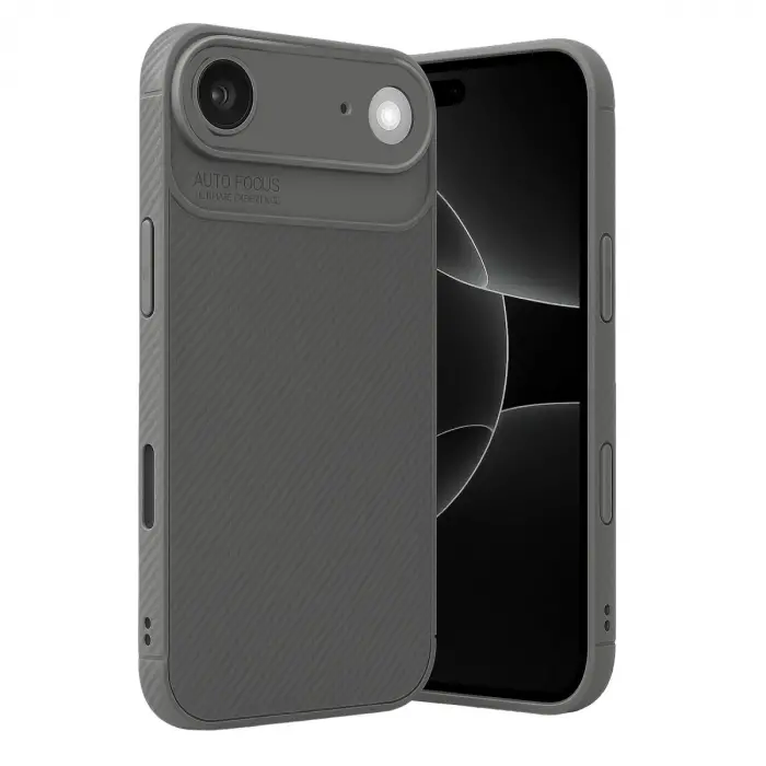 İphone 17 Air Auto Focus Karbon Kapak - Gri