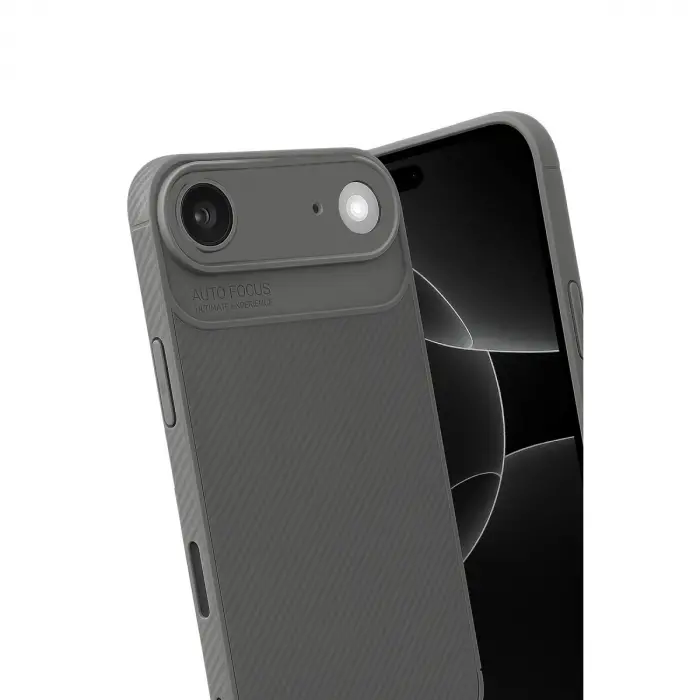 İphone 17 Air Auto Focus Karbon Kapak - Gri