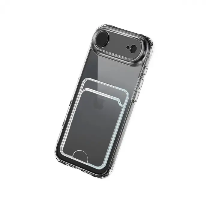 İphone 17 Air Kart Şeffaf Silikon - Şeffaf