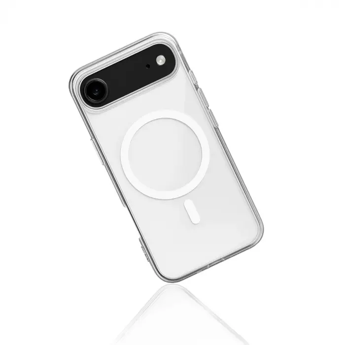 İphone 17 Air Kılıf Magneticsafe Şeffaf Silikon - Şeffaf