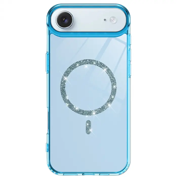 İphone 17 Air Live Diamond Magsafe Kapak - Mavi