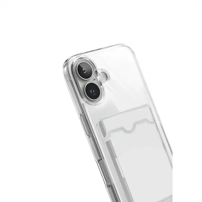 İphone 17 Kart Şeffaf Silikon - Şeffaf