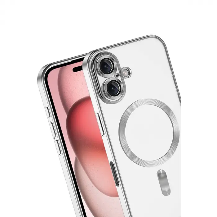 İphone 17 Kross Magneticsafe Kapak - Gümüş