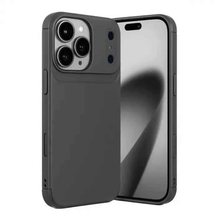 İphone 17 Pro Auto Focus Karbon Kapak - Gri