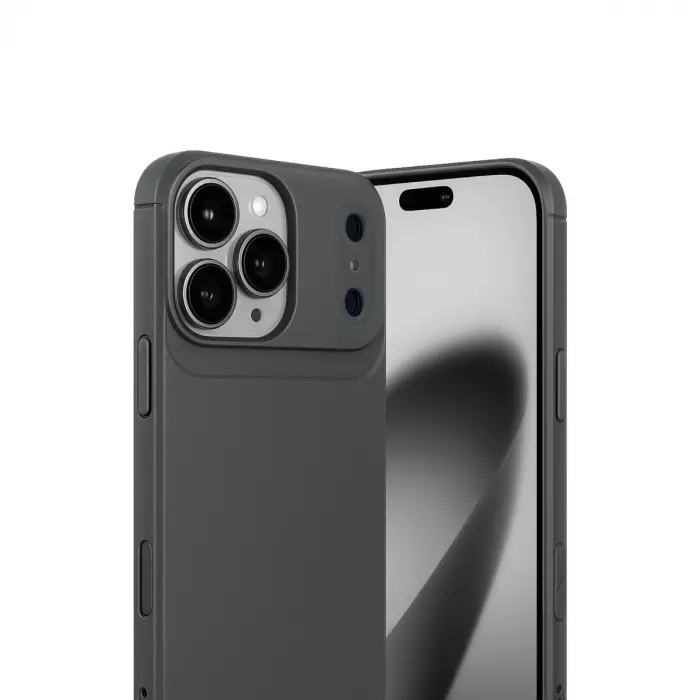İphone 17 Pro Auto Focus Karbon Kapak - Gri