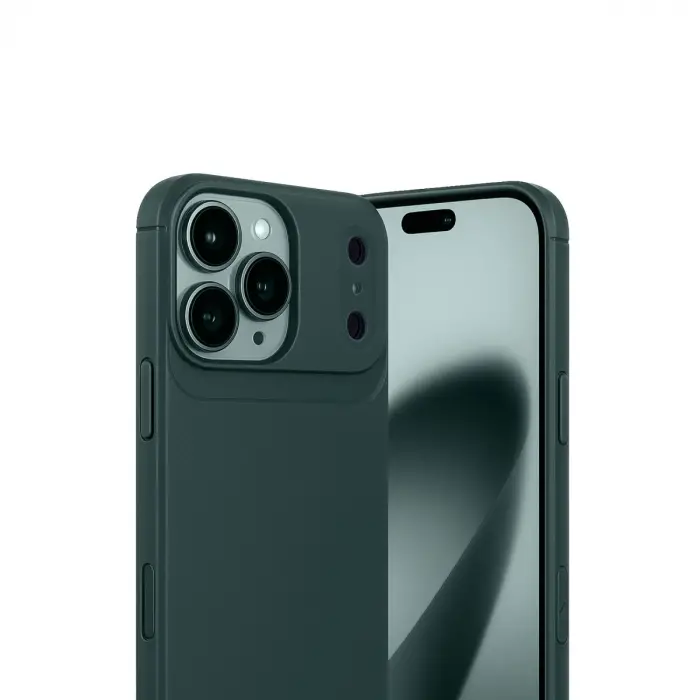 İphone 17 Pro Auto Focus Karbon Kapak - Koyu Yeşil