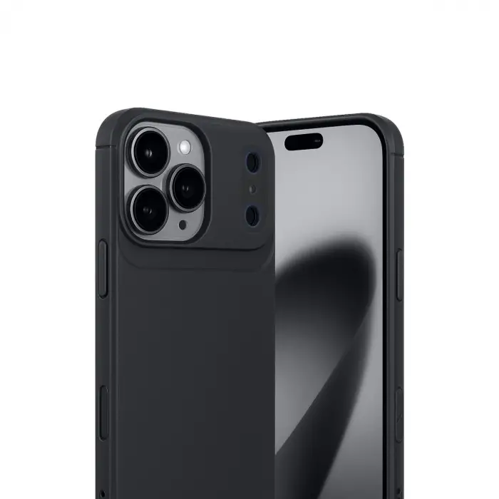İphone 17 Pro Auto Focus Karbon Kapak - Siyah